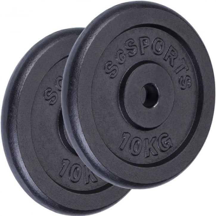 Viktskivor ScSPORTS Gjutjärn 2x10kg
