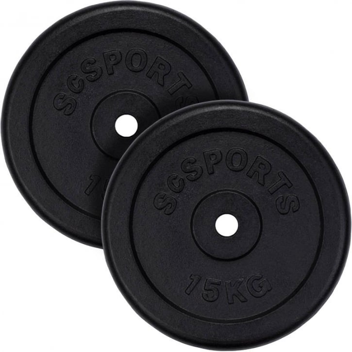 Viktskivor ScSPORTS Gjutjärn 2x15kg