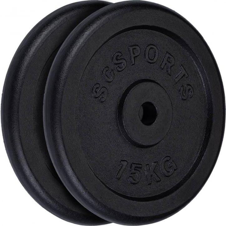 Viktskivor ScSPORTS Gjutjärn 2x15kg