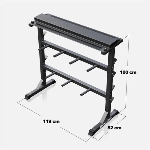 Viktställ Svart Vit Silver