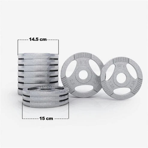 Hantlar TRIGRIP Silver 2x15kg från Gorilla Sports