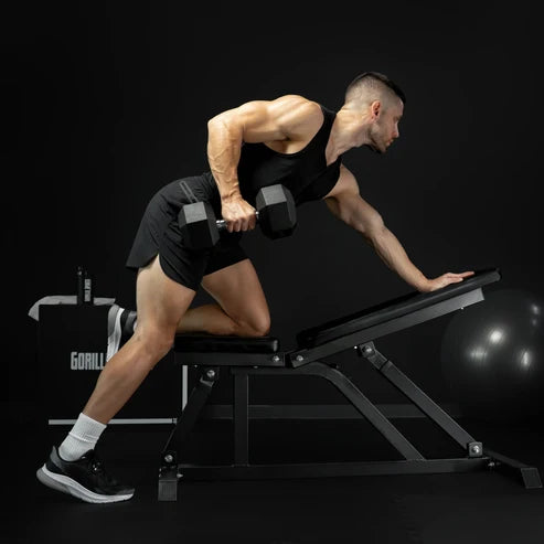 Träningsbänk POWER PRO Justerbar Ställbar från Gorilla Sports