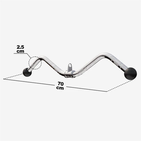 Curlstång Gummikulor Kabelstång 75cm