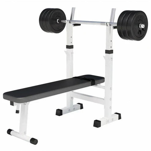 Bänkpress BLACK/WHITE Skivstång 60kg