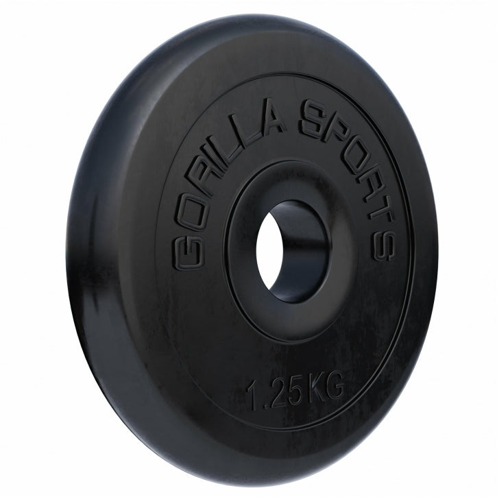 Viktskivor GUMMI Gjutjärn 1,25–25kg