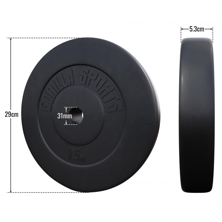 Viktskivor BASIC 31mm Cement 1,25kg-15kg