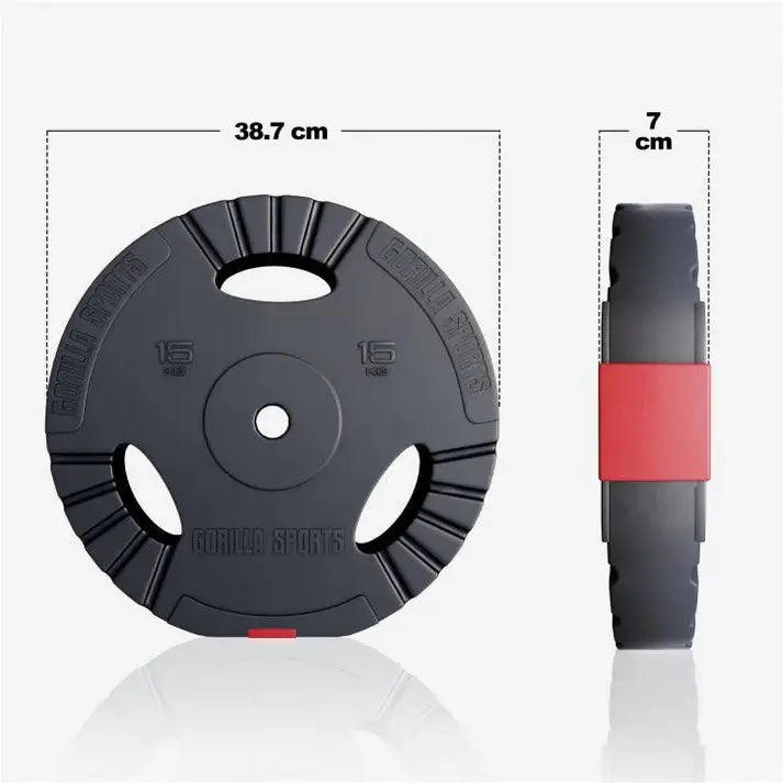 Viktskivor PRO 31mm Trigrip 1,25-15kg