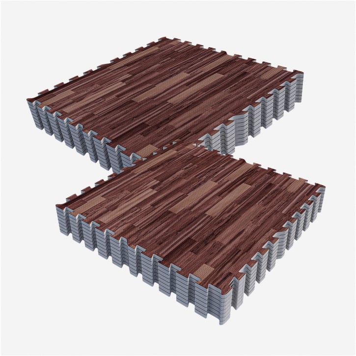 Gymgolv Träningsmatta Gummimatta 16st