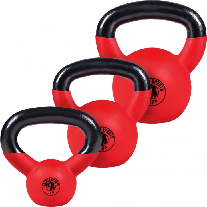 Kettlebellpaket Vinyl 4kg 8kg 12kg