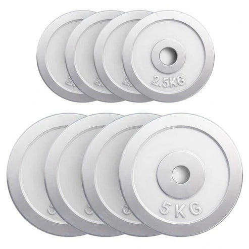 Viktskivor CHROME 4x2,5kg 4x5kg