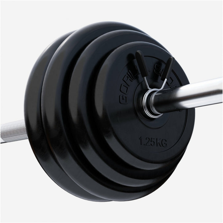 Viktskivor GUMMI Gjutjärn 4x5kg 2x2,5kg 2x1,25kg