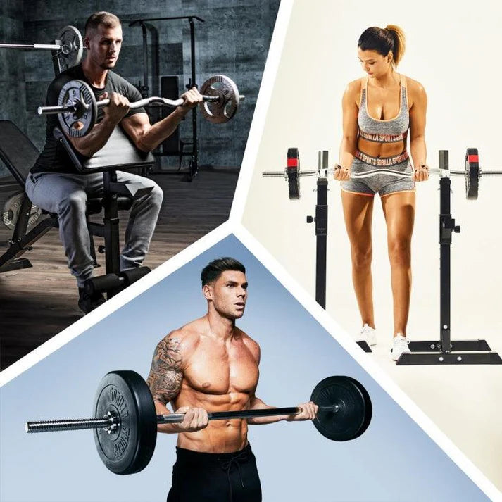 Skivstångsset Silver Stjärnlås 30mm