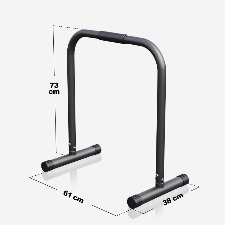 Parallette Push Up Bars Svart Blå Röd