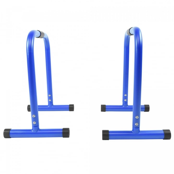 Parallette Push Up Bars Svart Blå Röd