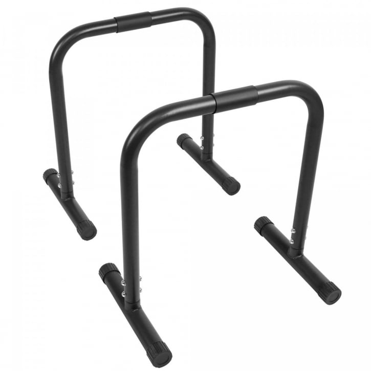 Parallette Push Up Bars Svart Blå Röd