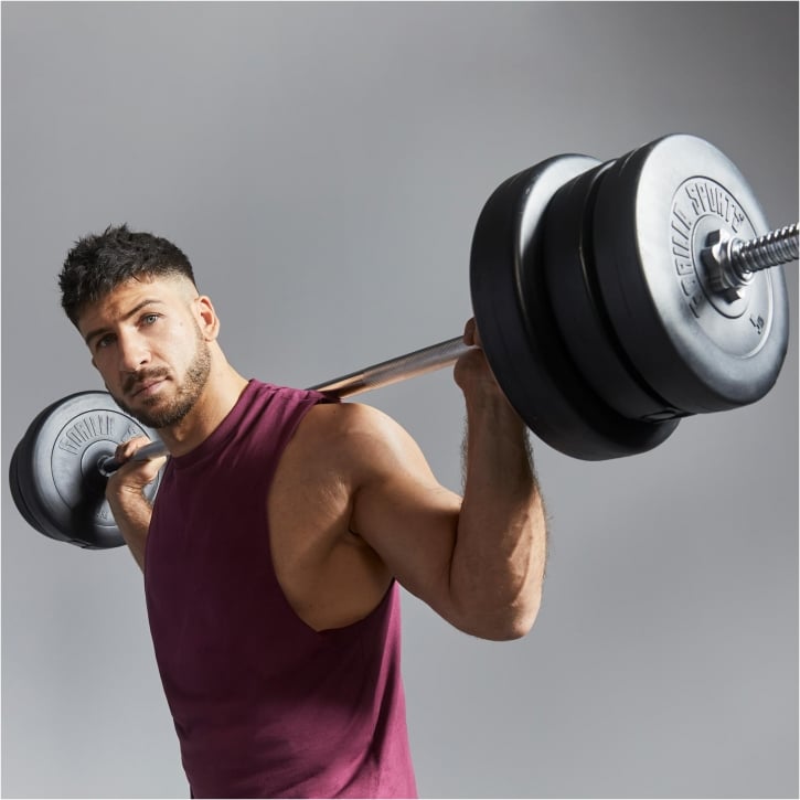 Skivstång Hantlar BASIC 130kg