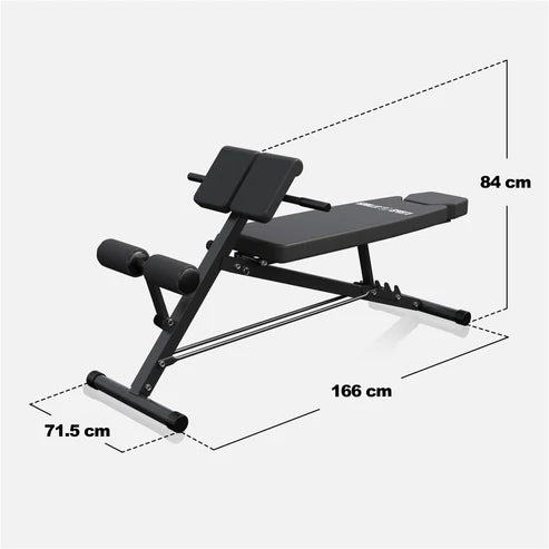 Rygglyftsbänk MULTI Situpsbänk Ställbar