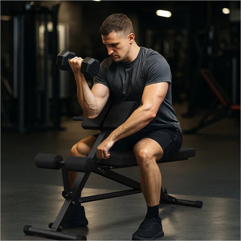 Rygglyftsbänk MULTI Situpsbänk Ställbar