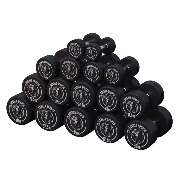 Hantlar GS Gummi 2,5-40kg