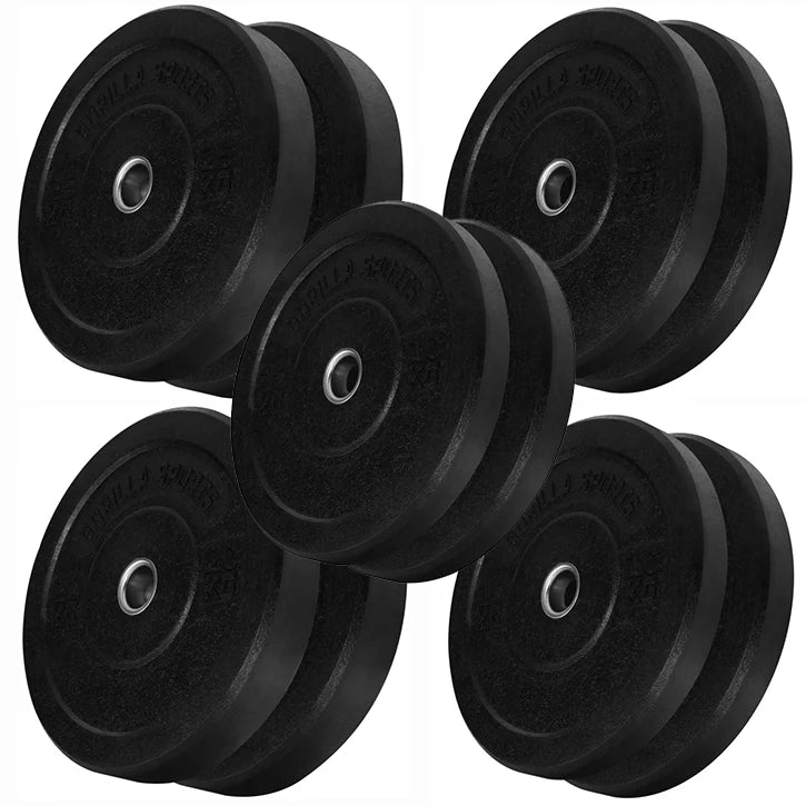 Skivstångsträningspaket PRO - Olympiskt 50mm 170kg från Gorilla Sports