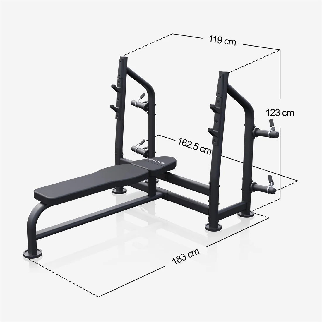 Bänkpress Paket PRO 50mm 60/90/130kg Svart