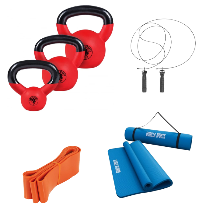 Funktionellt Träningspaket - Kettlebell & Plyo 24kg från Gorilla Sports