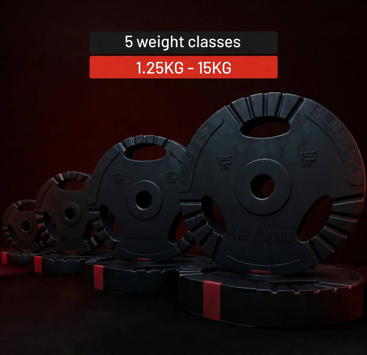 Viktskivor PRO 51mm Trigrip 1,25-15kg från Gorilla Sports