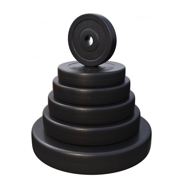 Svarta viktskivor i cement