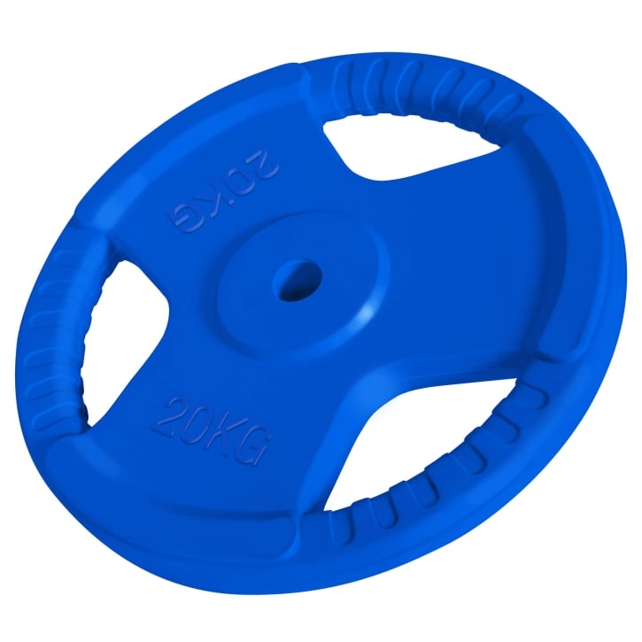 TRIGRIP viktskiva i järn med håldiameter 30mm - blå - 20kg