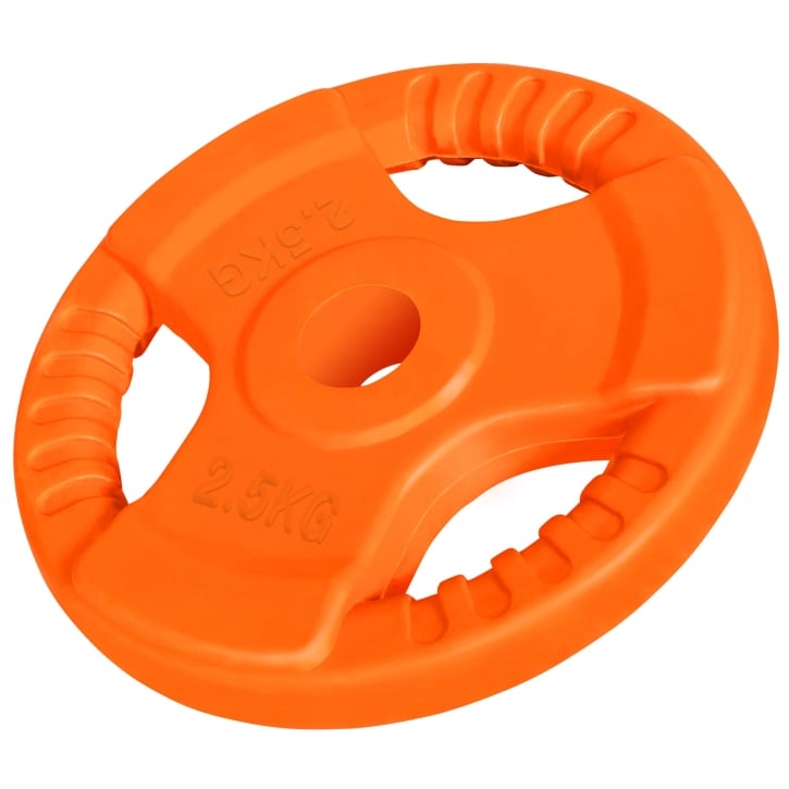 TRIGRIP viktskiva i järn med håldiameter 30mm - orange - 2,5kg