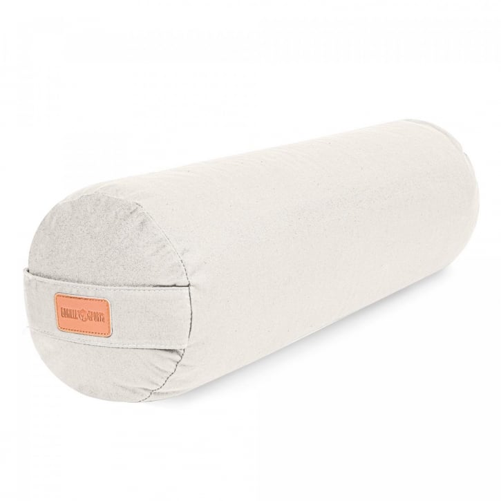 Vit yoga bolster från gorilla sports