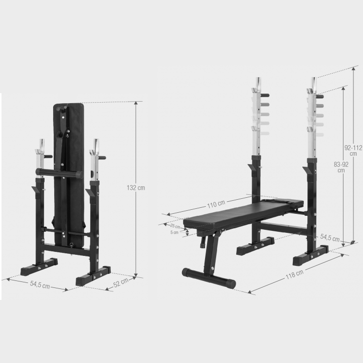 Bänkpress Hopfällbar