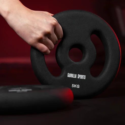 Viktskivor Neopren 31mm 1-5kg från Gorilla Sports