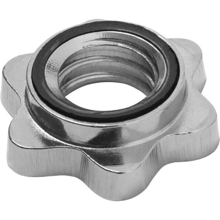 Skivstångsset Silver Stjärnlås 30mm