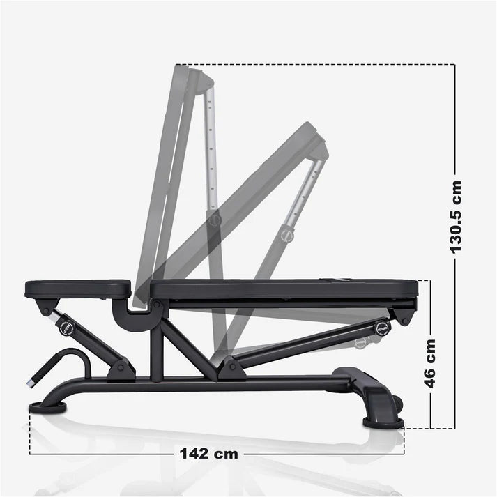 Träningsbänk Ställbar MX 10z 300kg