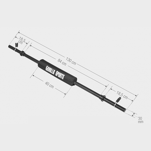 Skivstång 130cm Ink Skivstångskudde 30mm