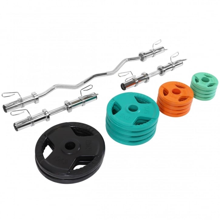 Curlstång Hantlar TRIGRIP 50/51mm - 75kg