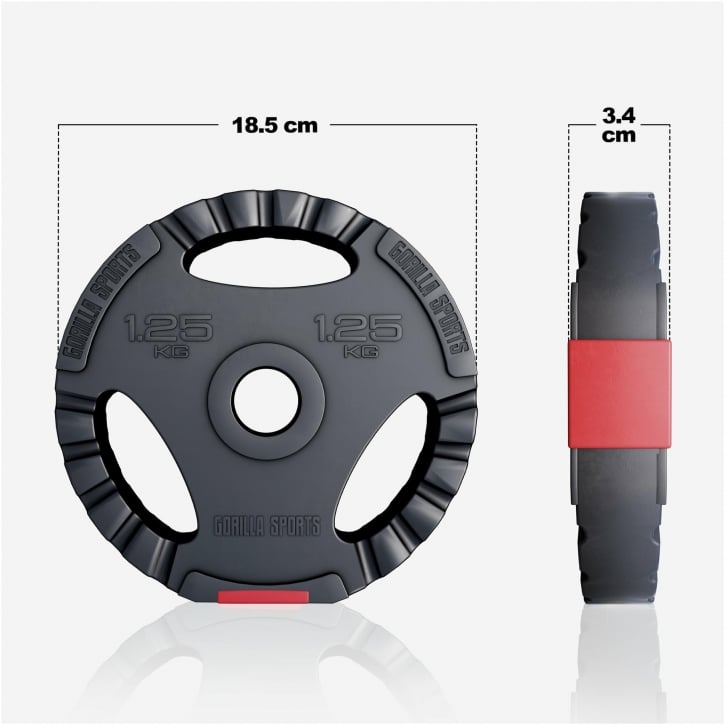 Skivstång Hantelset PRO Trigrep 100kg