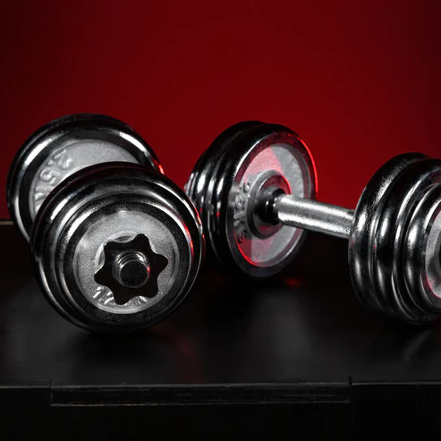 Hantlar CHROME Gjutjärn 2x15kg från Gorilla Sports