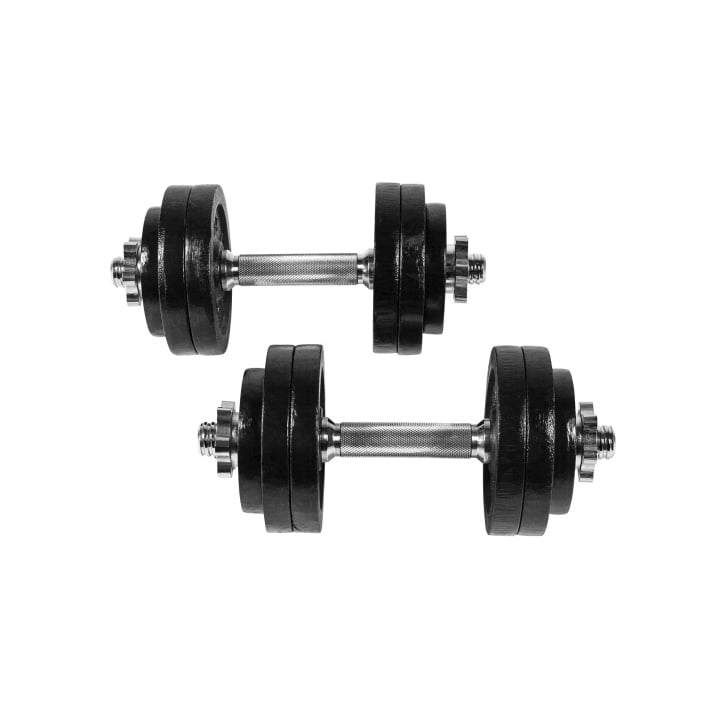 Hantlar IRON Black Gjutjärn 2x15kg