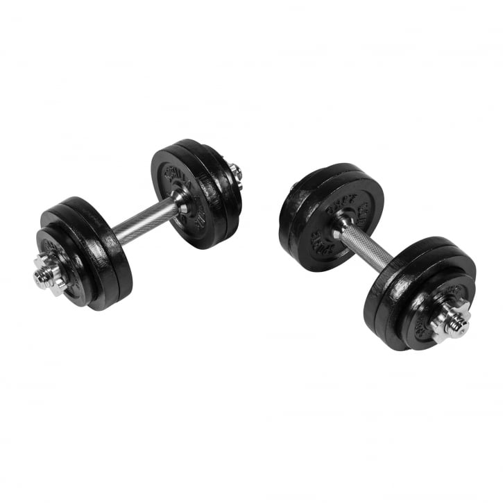 Hantlar IRON Black Gjutjärn 2x15kg