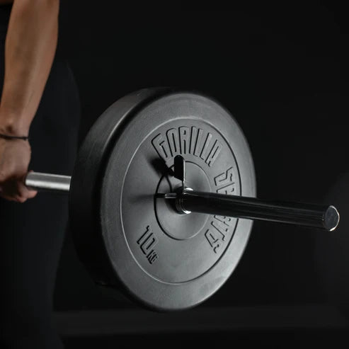 Skivstång 150cm Fjäderlås 30mm från Gorilla Sports