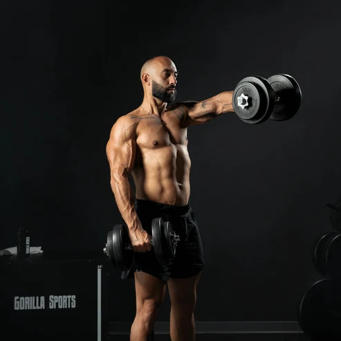 Hantlar BASIC Cement 2x10kg från Gorilla Sports