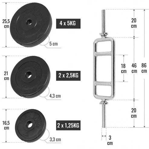 Tricepsstång BASIC 35kg