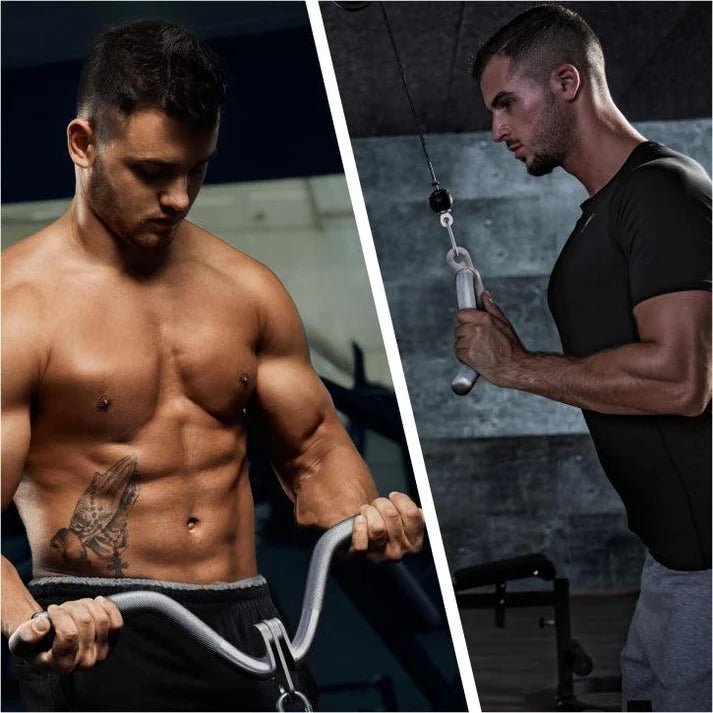 Triceps, biceps och drag