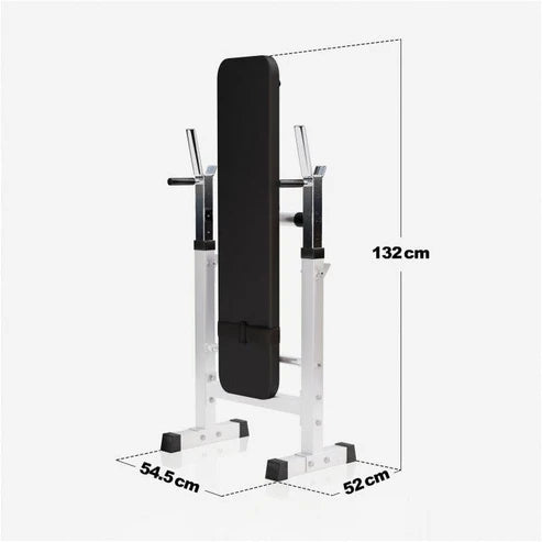 Bänkpress WHITE Skivstång Hantlar 70kg