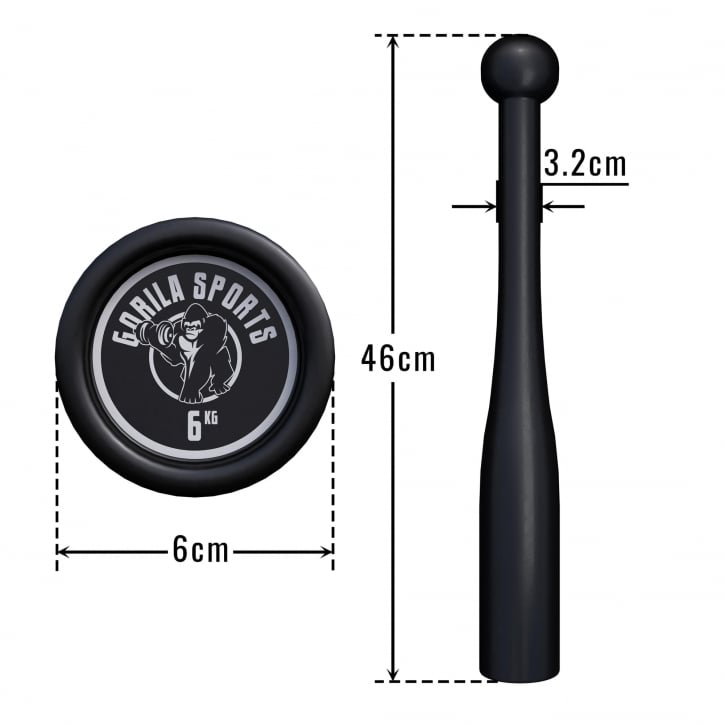 Indian Clubbell 2-20kg
