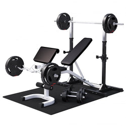 Multibänk Med Skivstångsställningsstativ 100kg