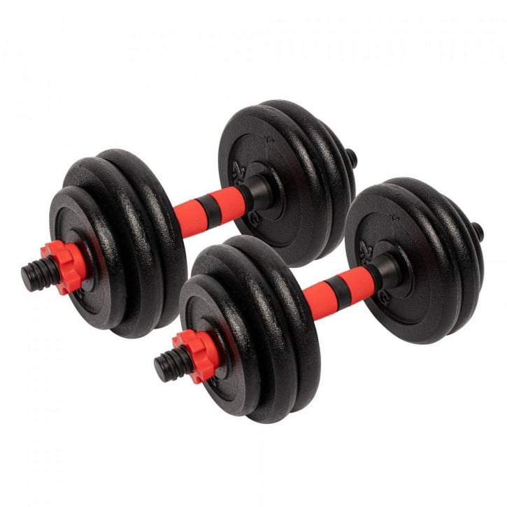 Hantlar 25mm Gjutjärn 2x7,5kg 2x12,5kg
