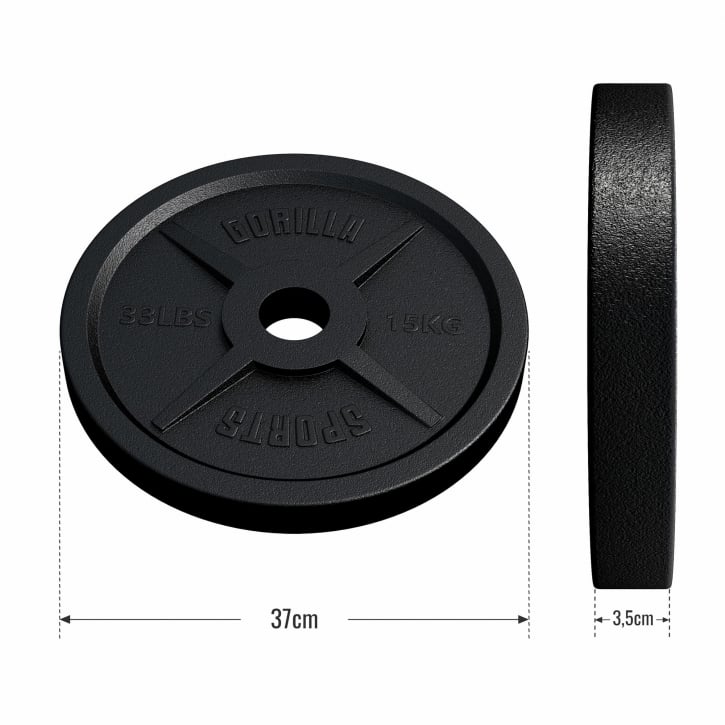 Viktskivor OLYMPIA 51mm 1,25-25kg